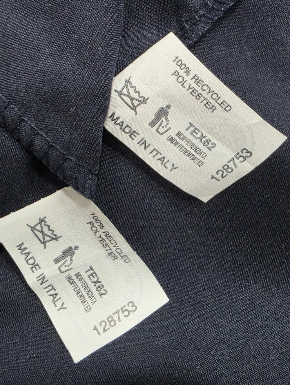 Prada Set of 2 Navy/Black Drawstring Shoe Dust Bags Storage Sleeves